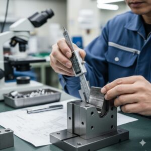 金型寸法再生の検査風景